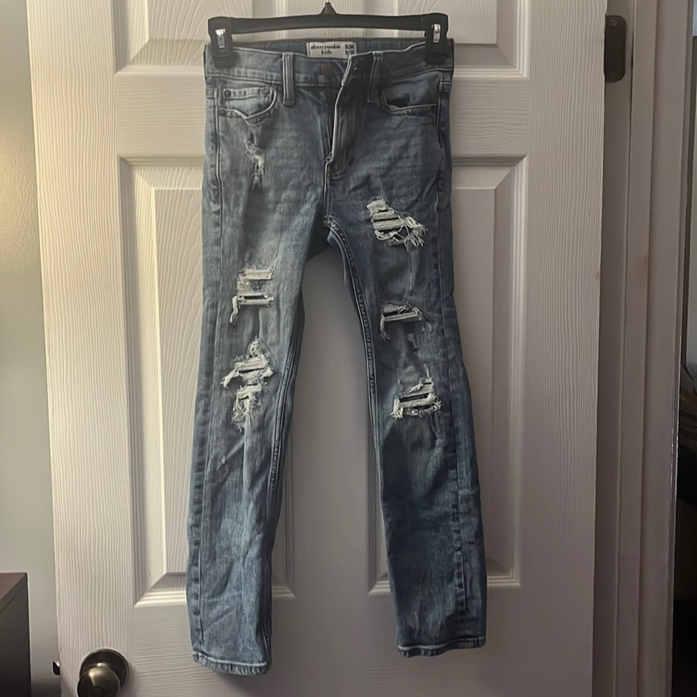 Boys Size 9/10 Abercrombie Kids Distressed Jeans